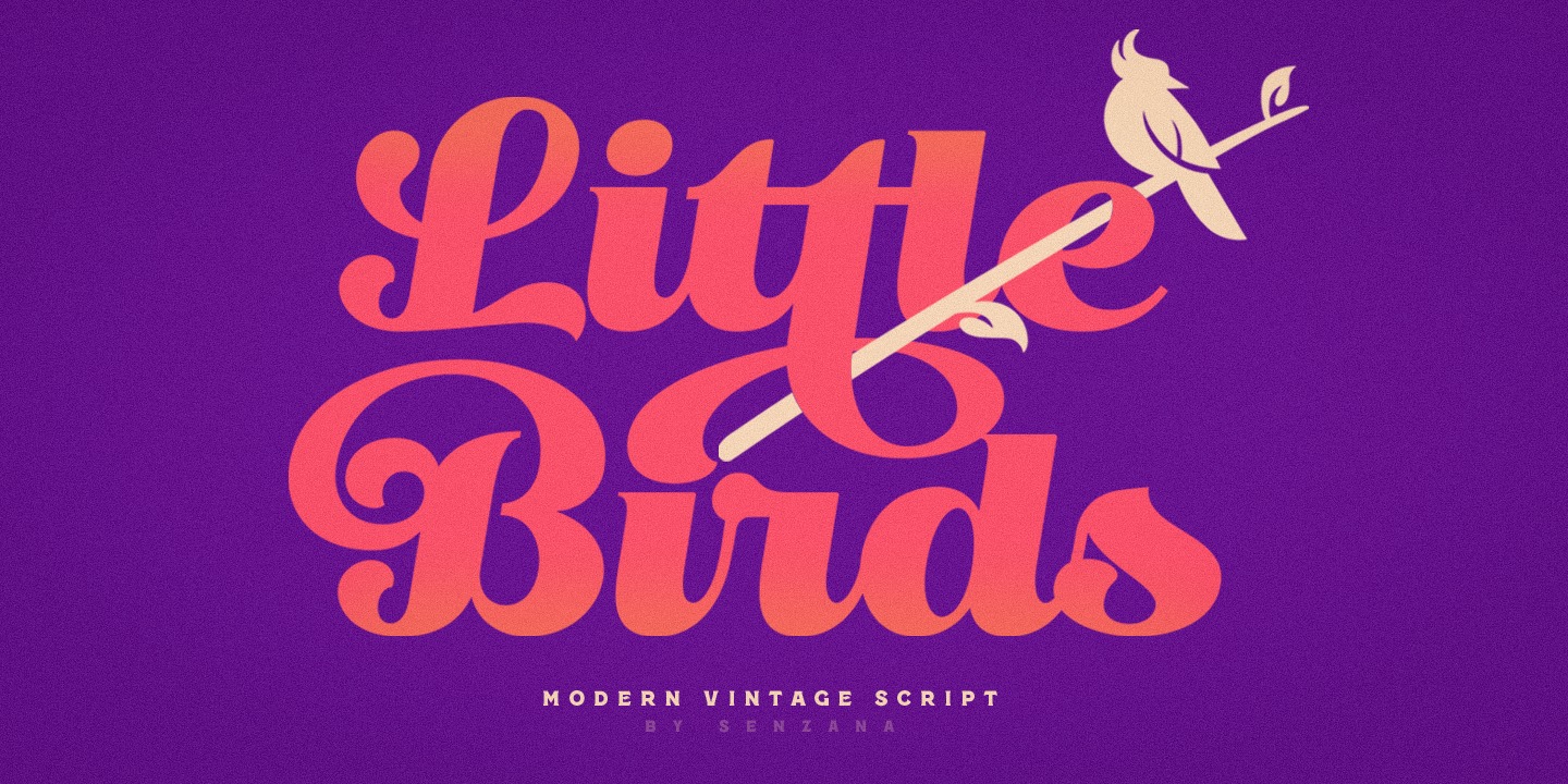 Schriftart Little Birds Script